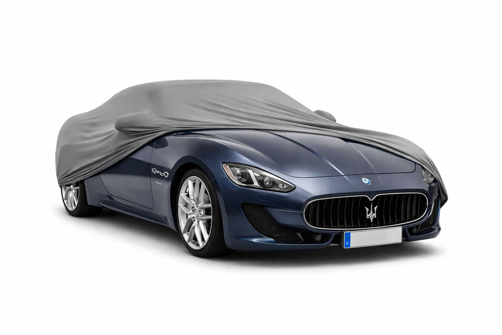 Ganzgarage Indoor Stretch Cover Carcover für Maserati Spyder Grau