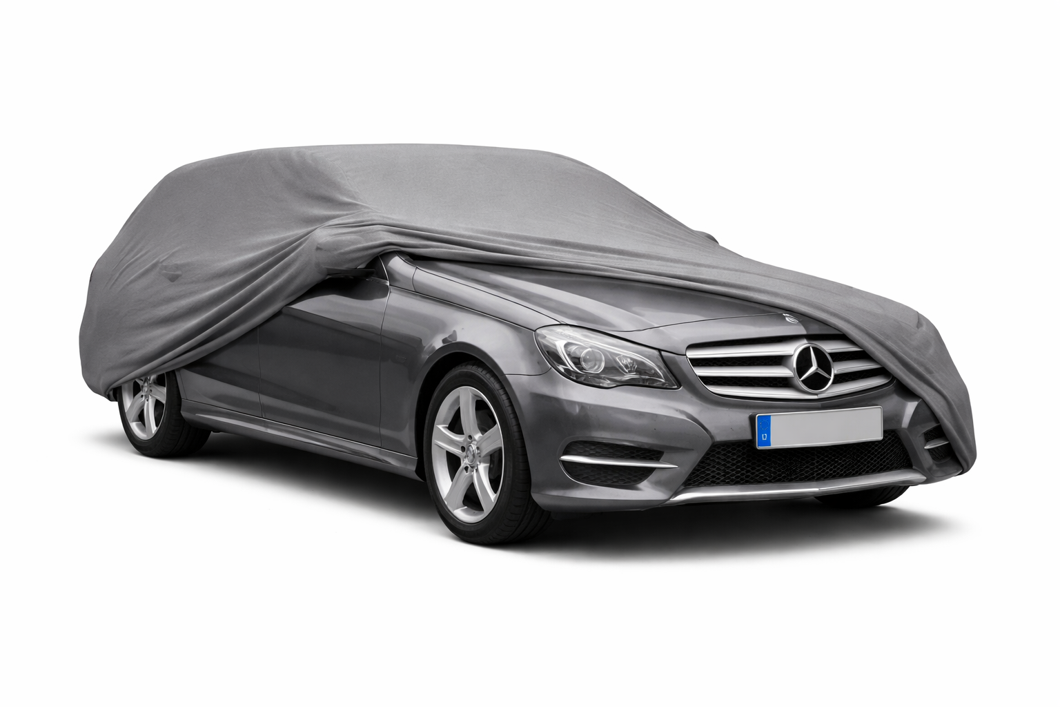 Ganzgarage Indoor Stretch Cover Carcover für Mercedes-Benz C-Klasse S204 Kombi Grau