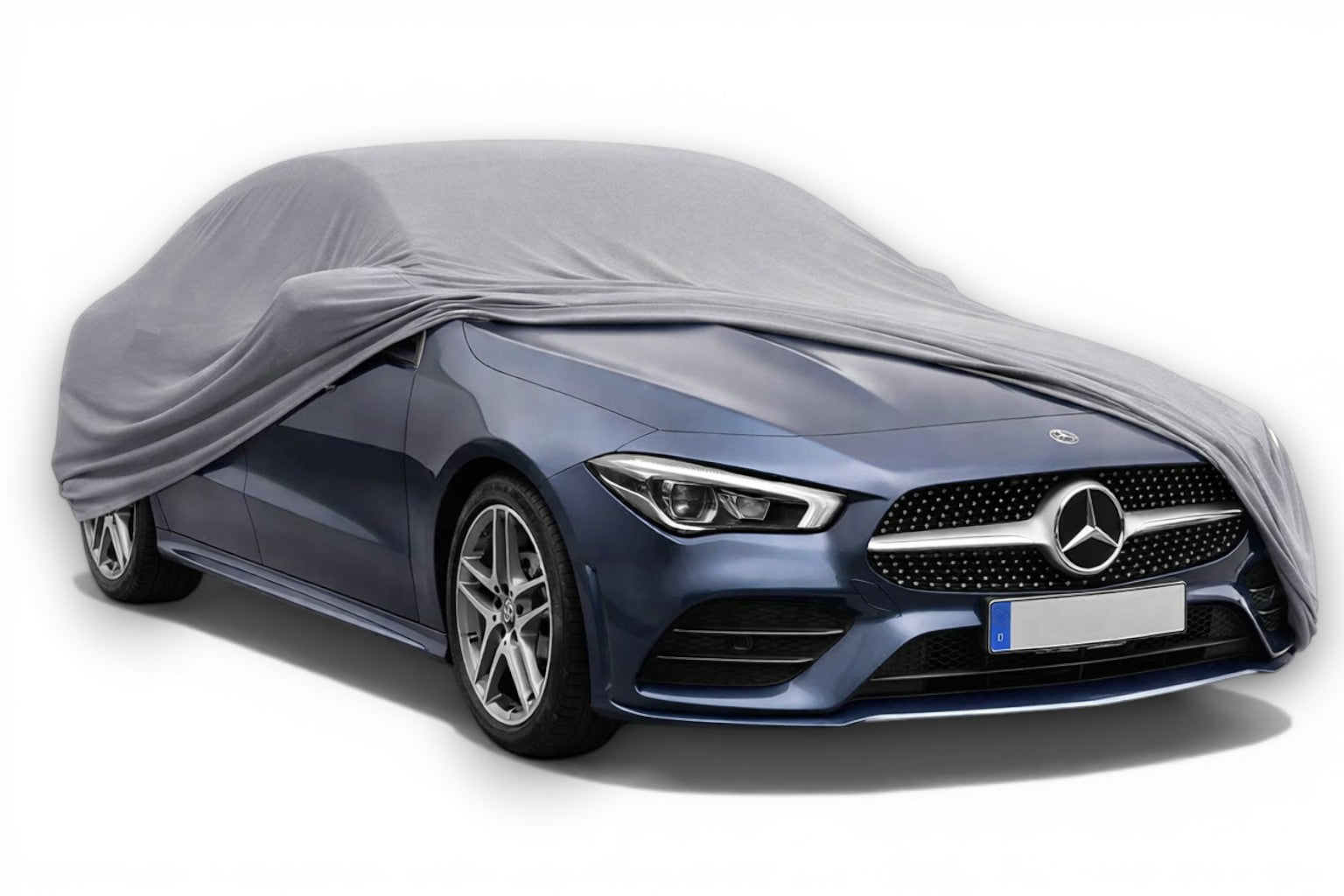 Ganzgarage Indoor Stretch Cover Carcover für Mercedes-Benz CLA C118 Grau