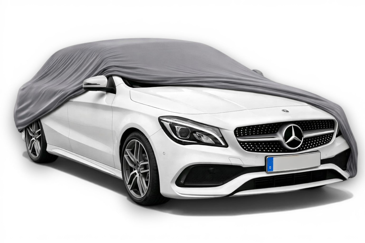 Ganzgarage Indoor Stretch Cover Carcover für Mercedes-Benz CLA X117 Grau