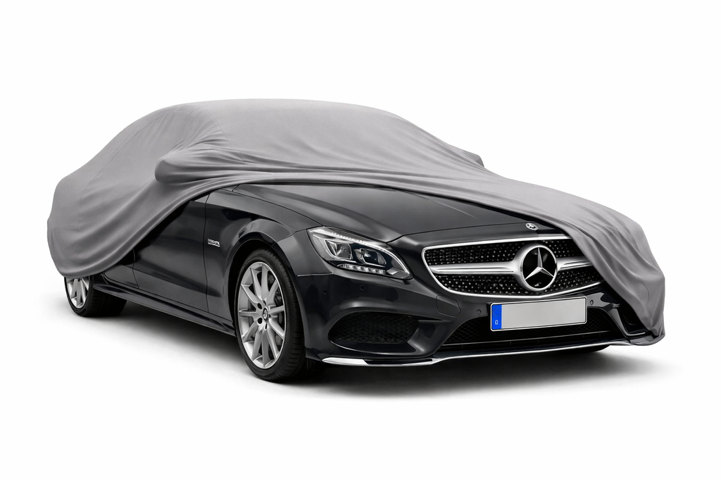 Ganzgarage Indoor Stretch Cover Carcover für Mercedes-Benz CLS C218 Grau