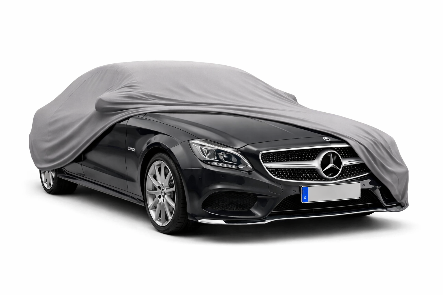 Ganzgarage Indoor Stretch Cover Carcover für Mercedes-Benz CLS C218 Grau
