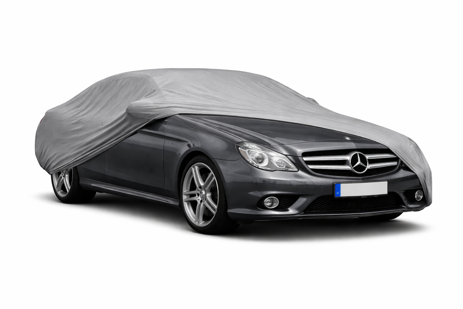 Ganzgarage Indoor Stretch Cover Carcover für Mercedes-Benz CLS C219 Grau