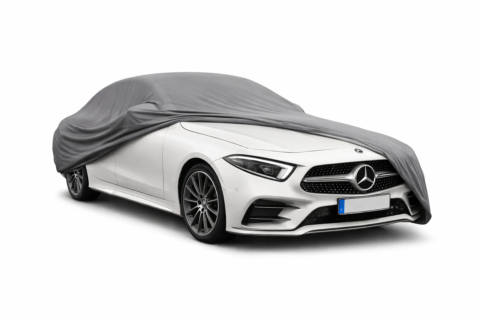 Ganzgarage Indoor Stretch Cover Carcover für Mercedes-Benz CLS C257 Grau