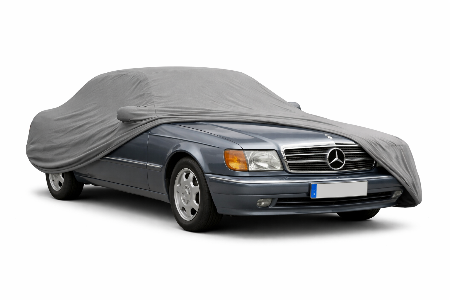 Ganzgarage Indoor Stretch Cover Carcover für Mercedes-Benz E-Klasse A124 Grau