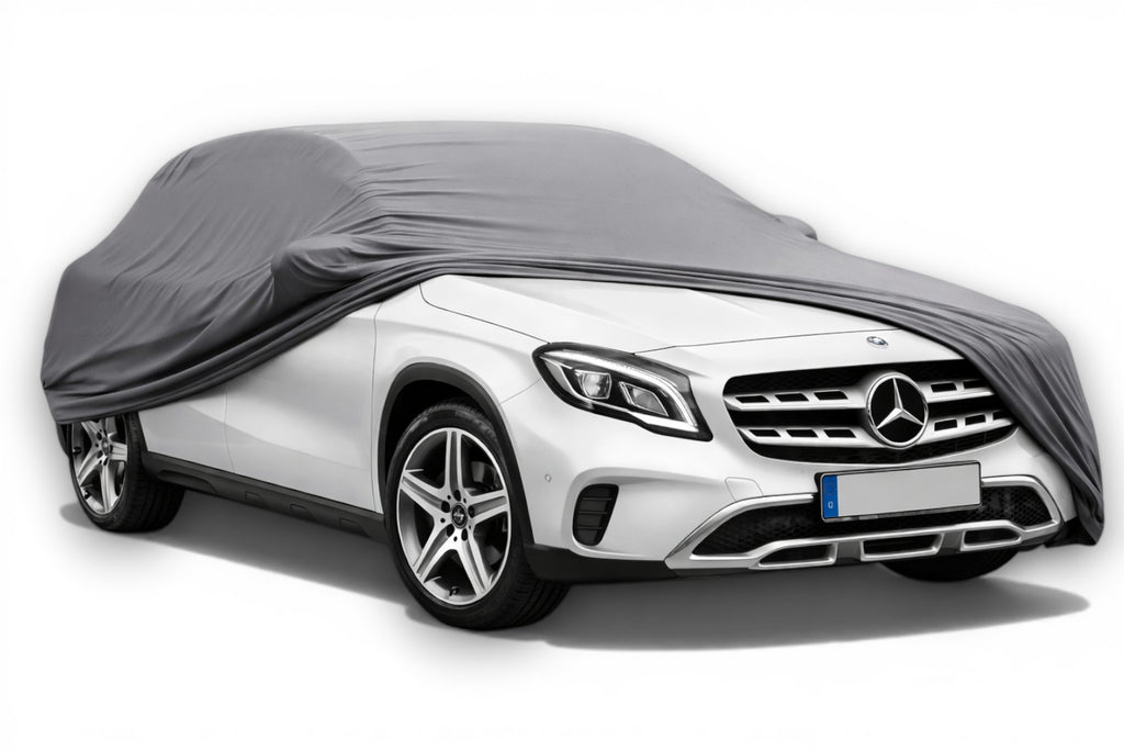 Ganzgarage Indoor Stretch Cover Carcover für Mercedes-Benz GLA X156 Grau