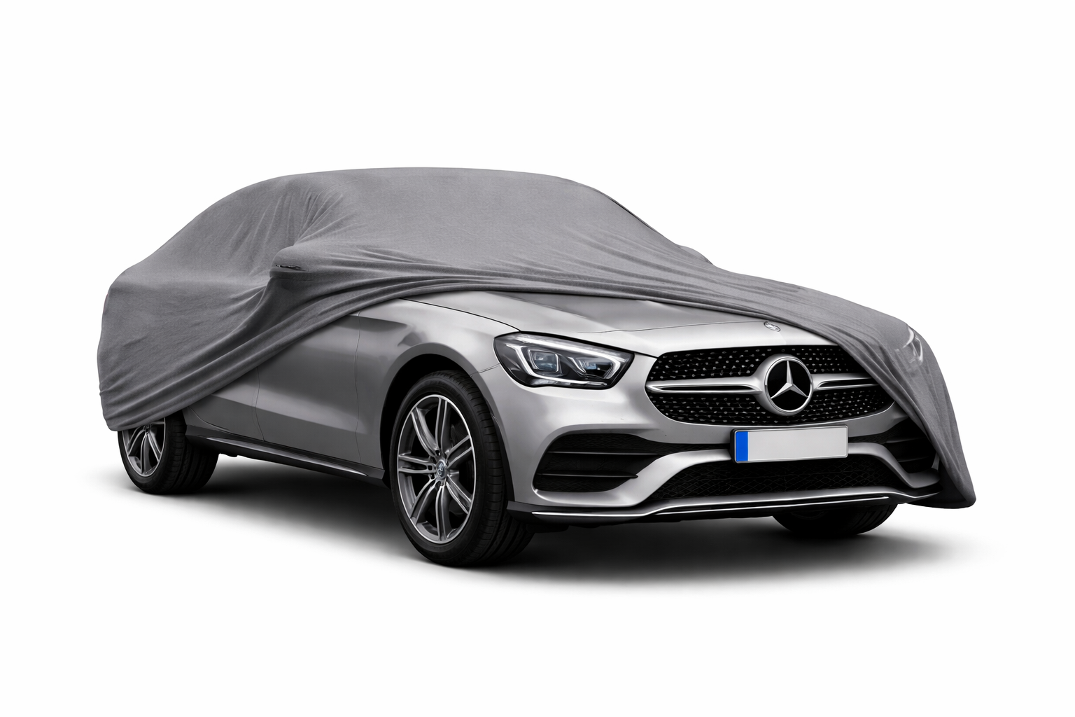 Ganzgarage Indoor Stretch Cover Carcover für Mercedes-Benz GLC C253 Coupé Grau