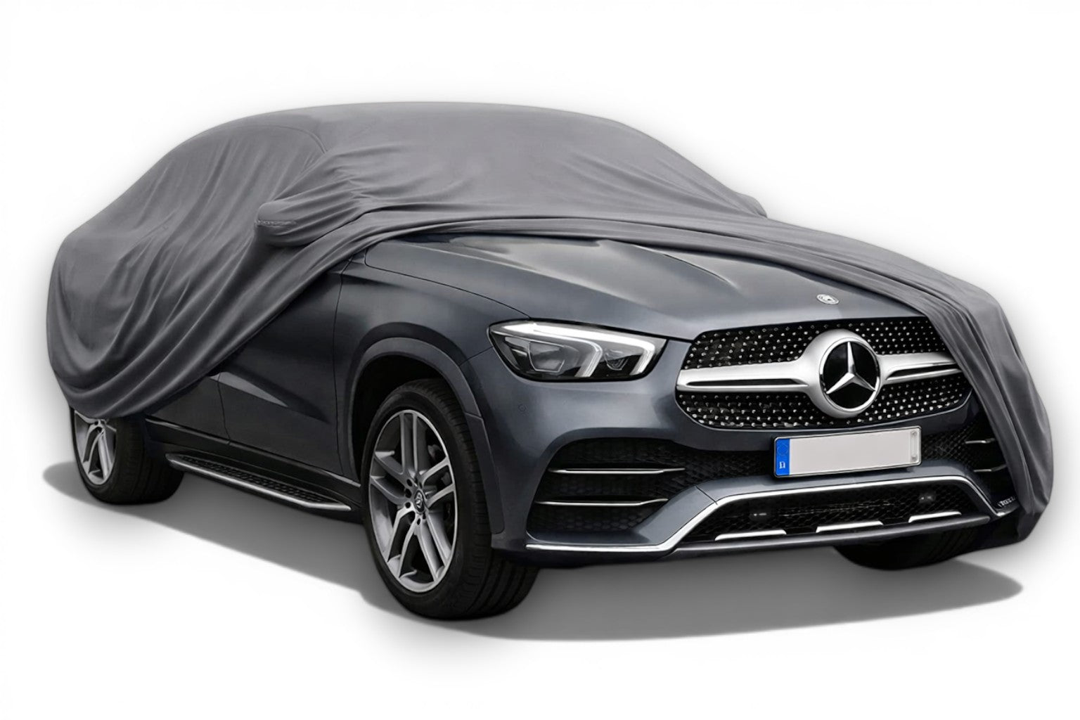 Ganzgarage Indoor Stretch Cover Carcover für Mercedes-Benz GLE C167 Coupé Grau