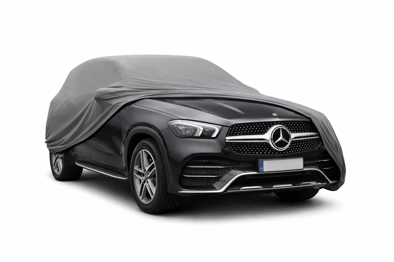 Ganzgarage Indoor Stretch Cover Carcover für Mercedes-Benz GLE V167 Grau