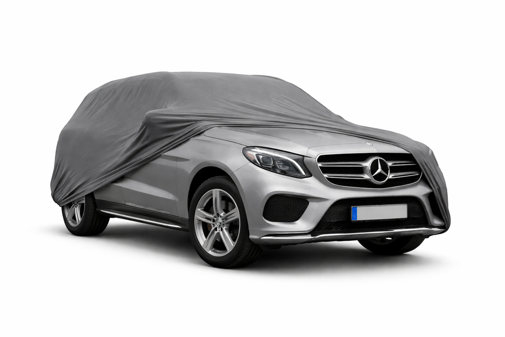 Ganzgarage Indoor Stretch Cover Carcover für Mercedes-Benz GLE W166 Grau