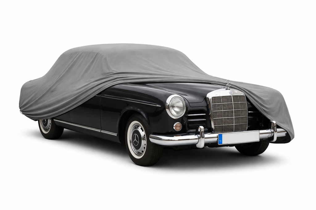 Ganzgarage Indoor Stretch Cover Carcover für Mercedes-Benz Ponton W120 Grau