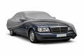 Ganzgarage Indoor Stretch Cover Carcover für Mercedes-Benz S-Klasse W140 Grau