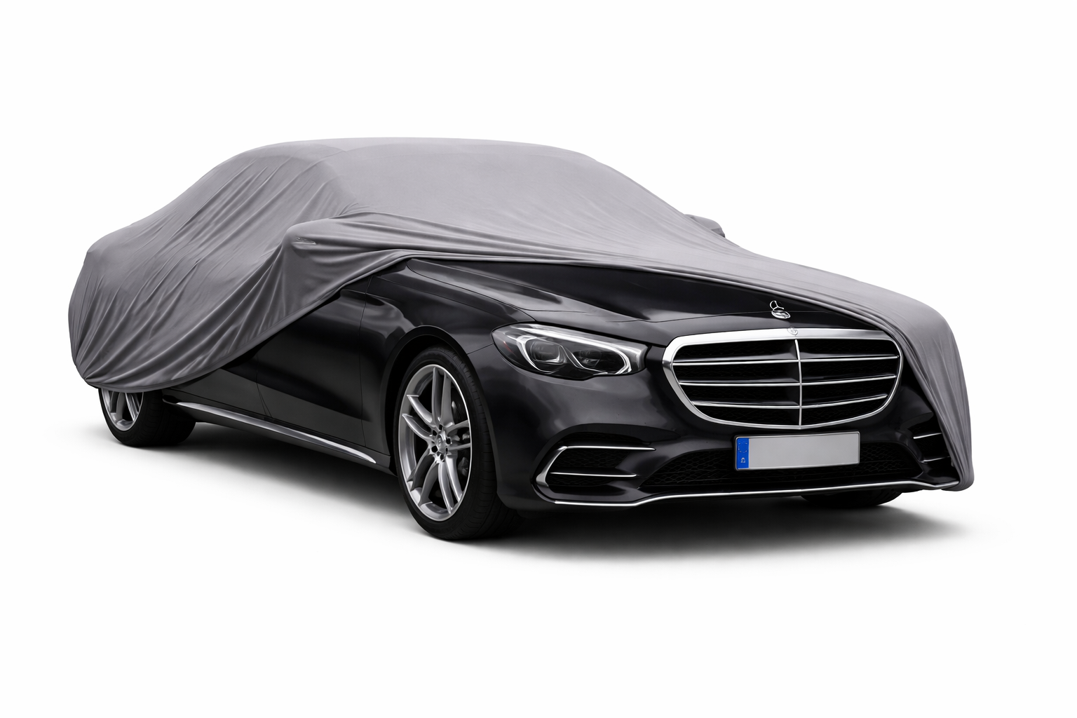Ganzgarage Indoor Stretch Cover Carcover für Mercedes-Benz S-Klasse W223 Grau