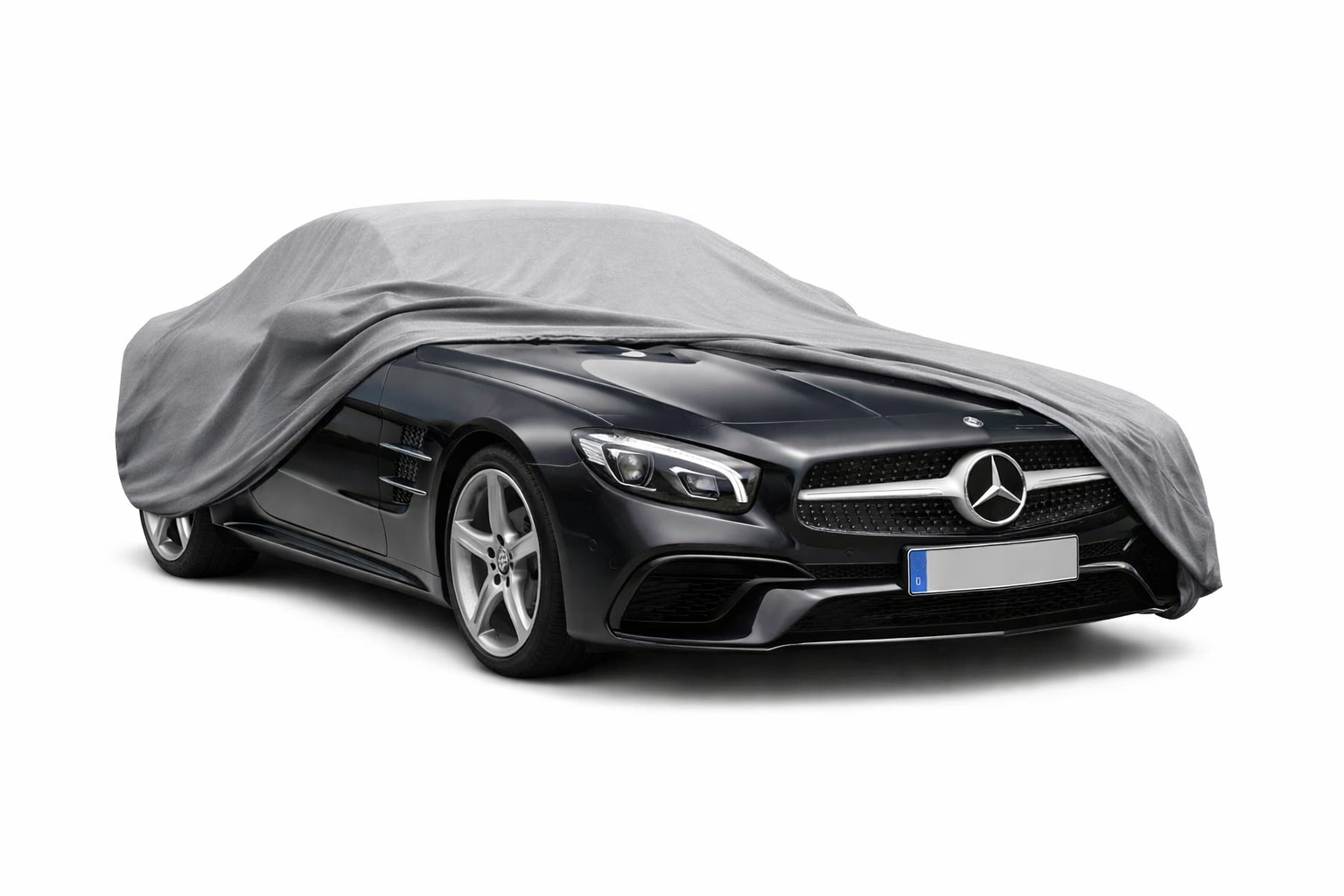 Ganzgarage Indoor Stretch Cover Carcover für Mercedes-Benz SL R231 Grau