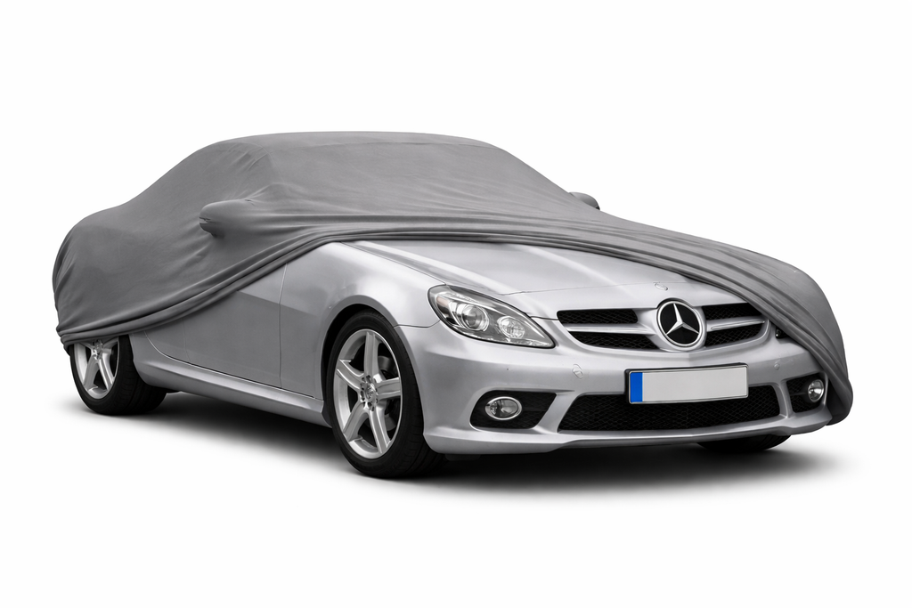 Ganzgarage Indoor Stretch Cover Carcover für Mercedes-Benz SLK R171 Grau