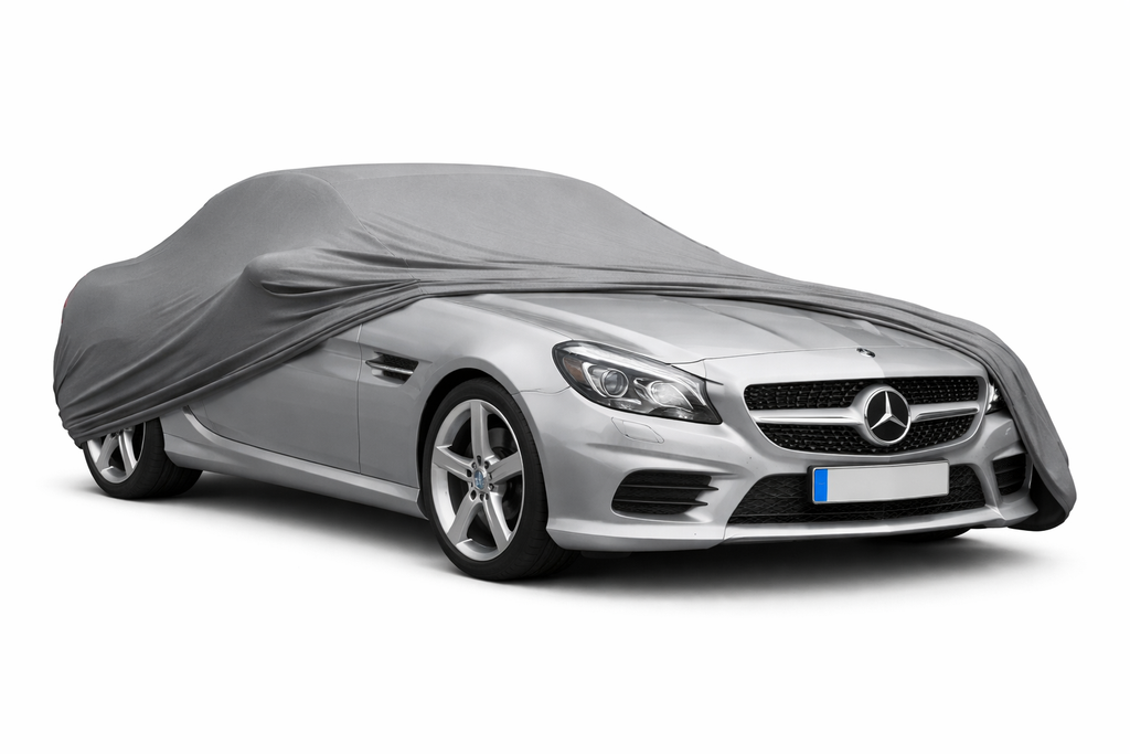 Ganzgarage Indoor Stretch Cover Carcover für Mercedes-Benz SLK R172 Grau