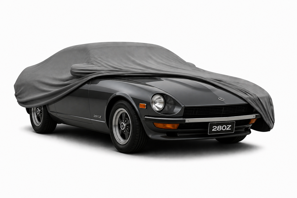Ganzgarage Indoor Stretch Cover Carcover für Nissan 280Z Grau