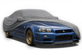 Ganzgarage Indoor Stretch Cover Carcover für Nissan Skyline R34 Grau