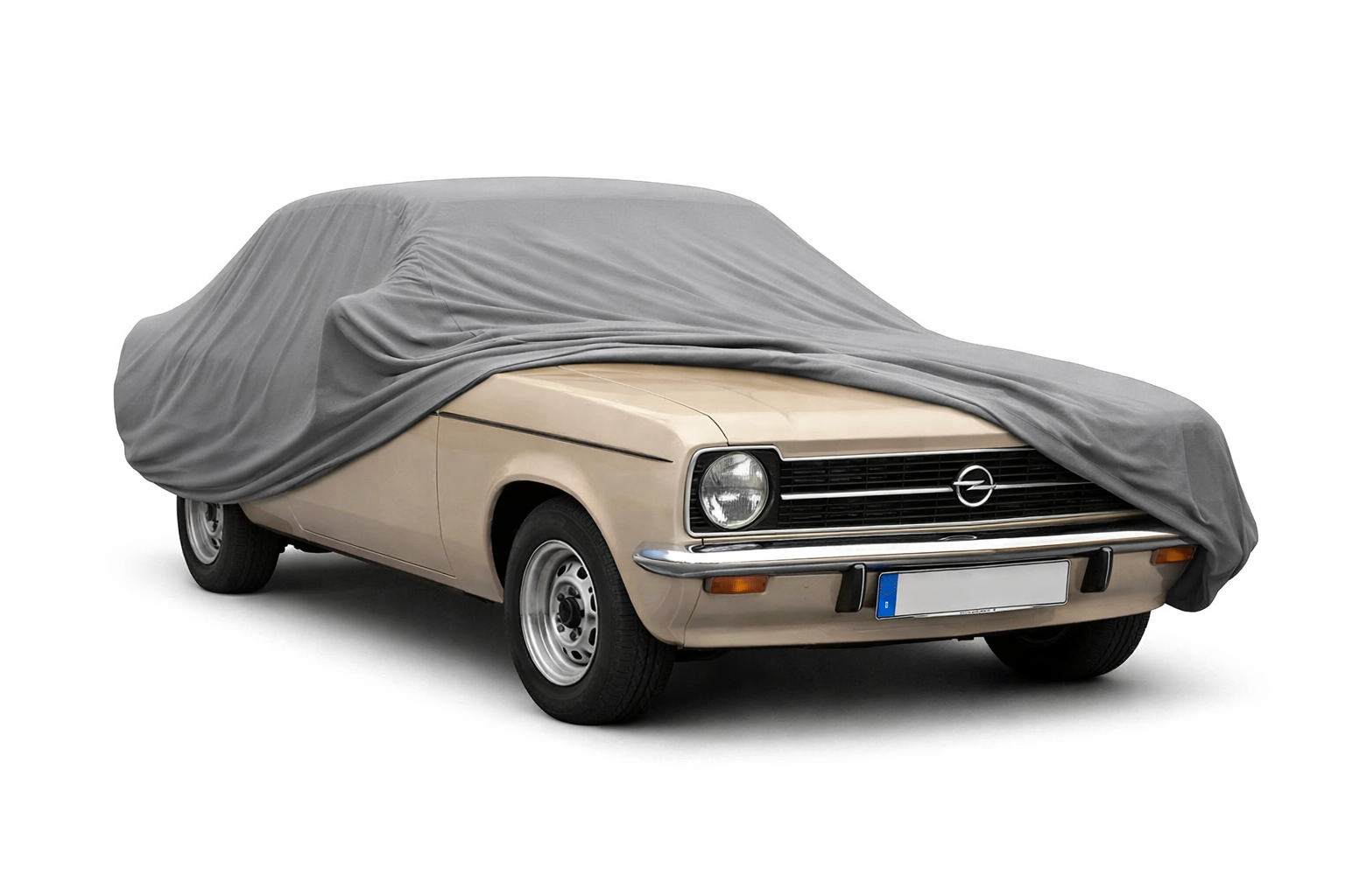 Ganzgarage Indoor Stretch Cover Carcover für Opel Ascona A Grau