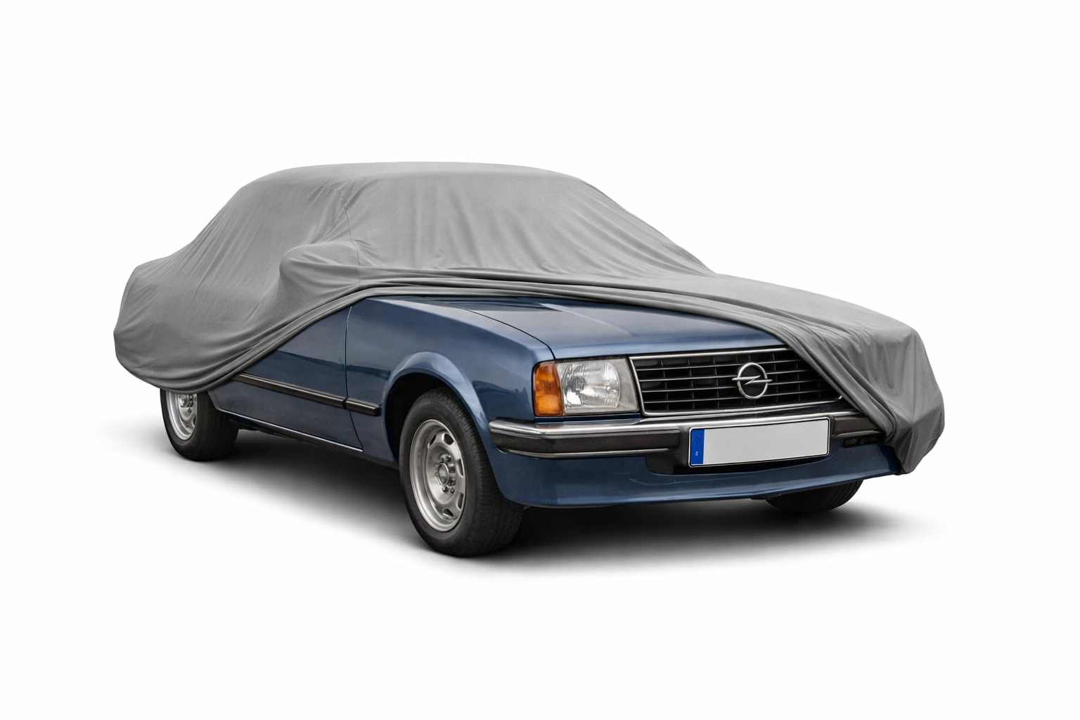 Ganzgarage Indoor Stretch Cover Carcover für Opel Ascona B Grau