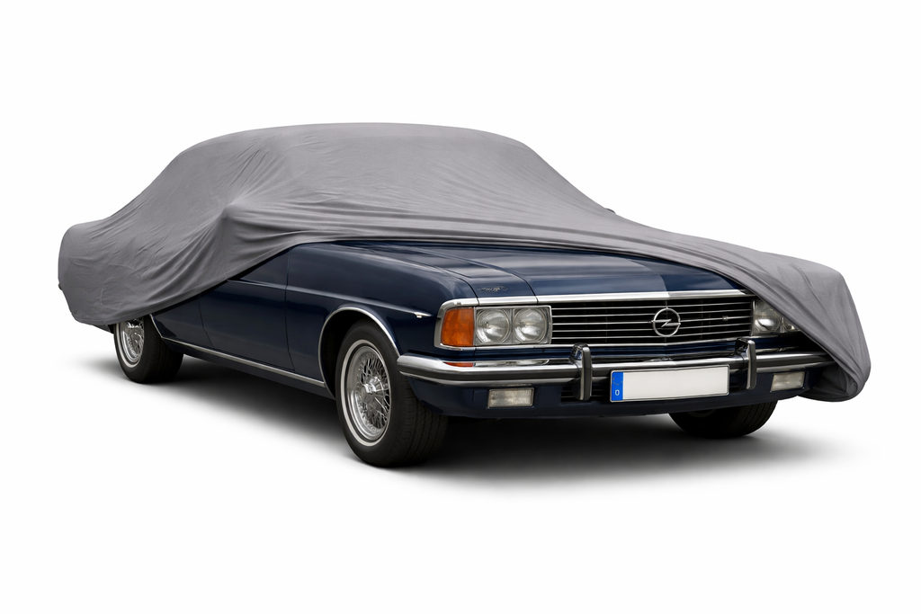 Ganzgarage Indoor Stretch Cover Carcover für Opel Diplomat Grau