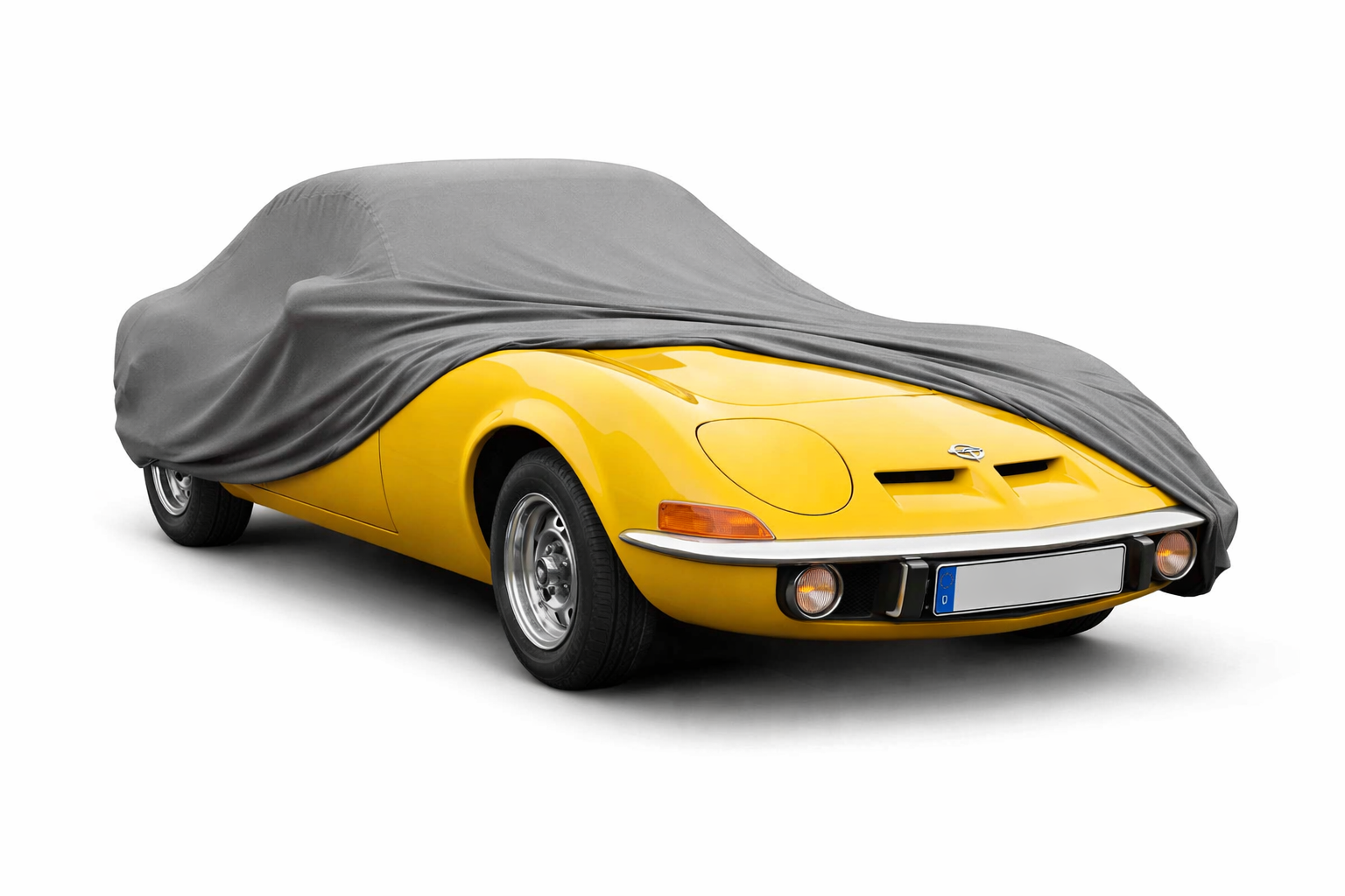 Ganzgarage Indoor Stretch Cover Carcover für Opel GT Grau