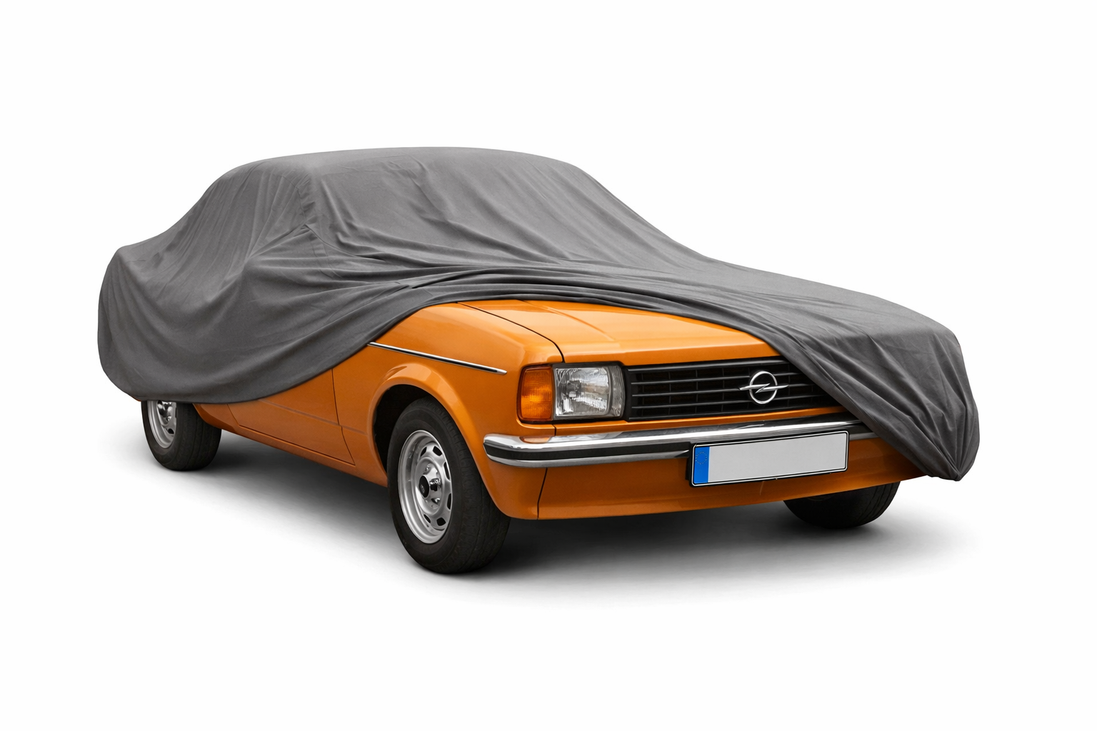Ganzgarage Indoor Stretch Cover Carcover für Opel Kadett C Grau