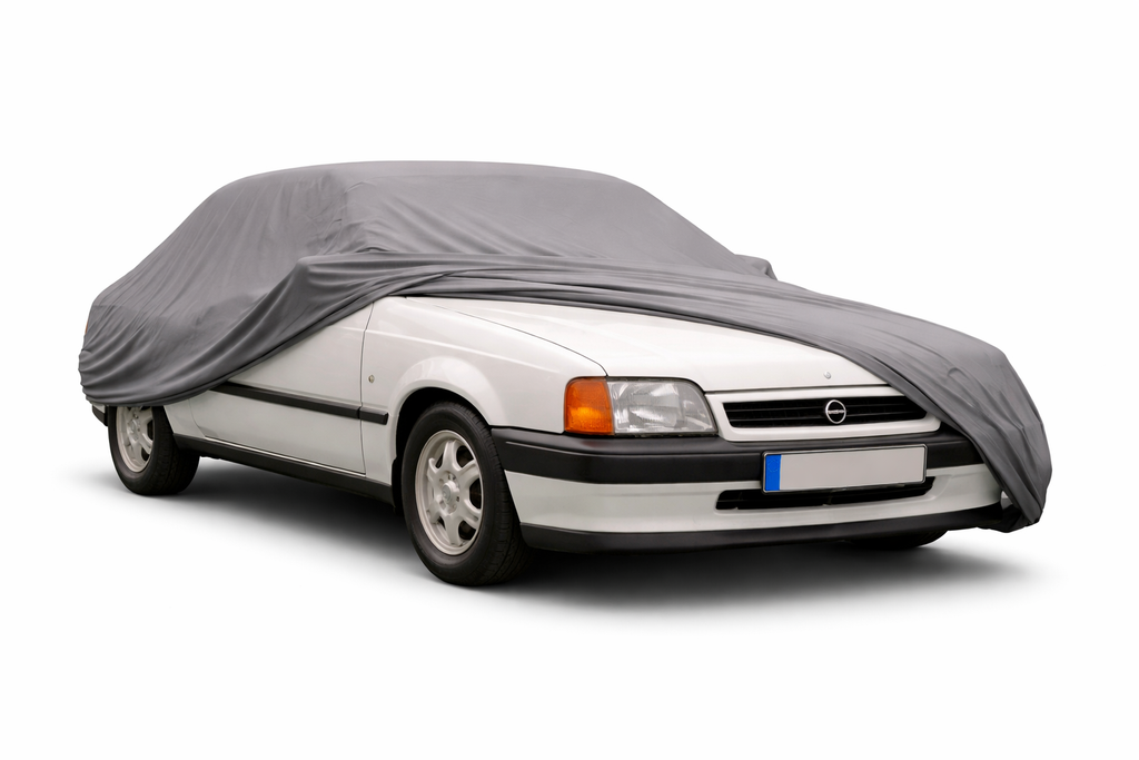 Ganzgarage Indoor Stretch Cover Carcover für Opel Kadett E Grau
