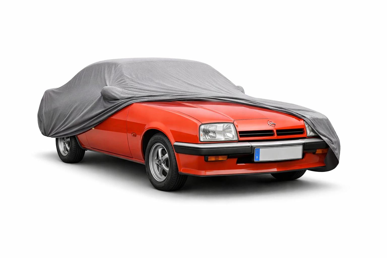 Ganzgarage Indoor Stretch Cover Carcover für Opel Manta B Grau