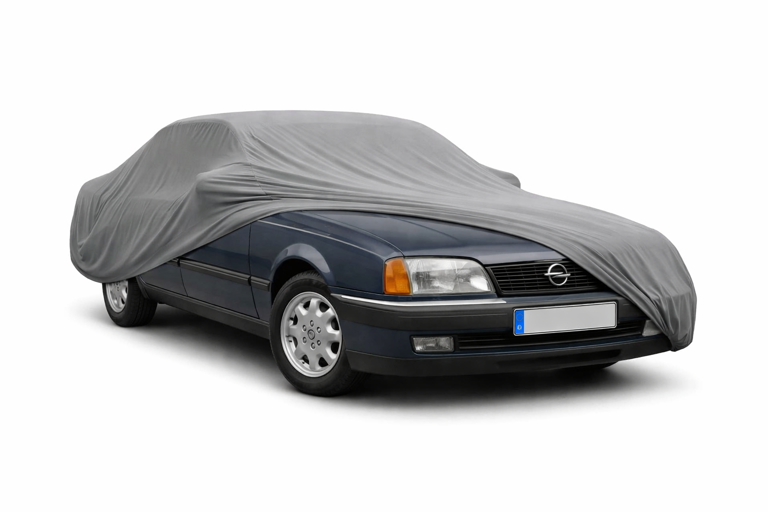 Ganzgarage Indoor Stretch Cover Carcover für Opel Omega A Grau