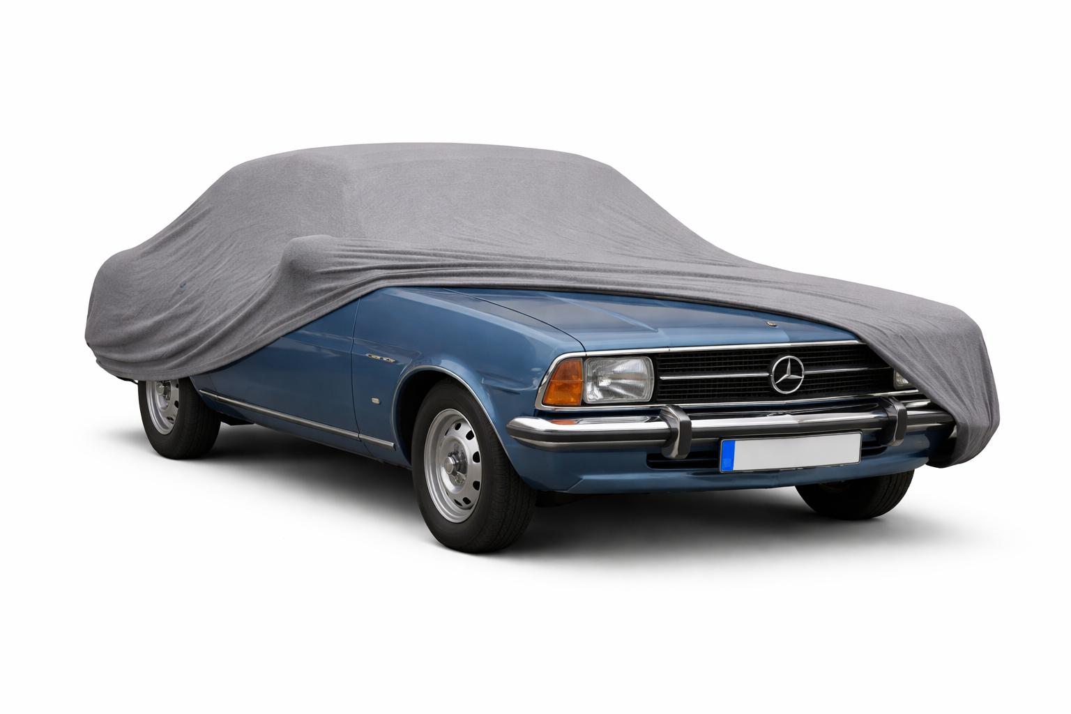 Ganzgarage Indoor Stretch Cover Carcover für Opel Rekord D Grau