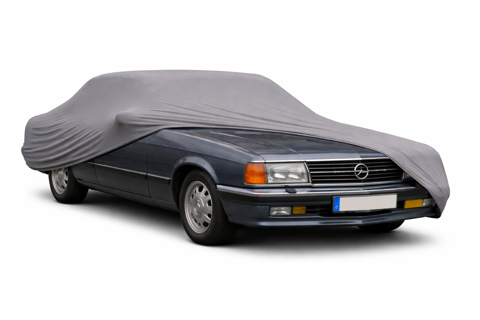 Ganzgarage Indoor Stretch Cover Carcover für Opel Senator A Grau