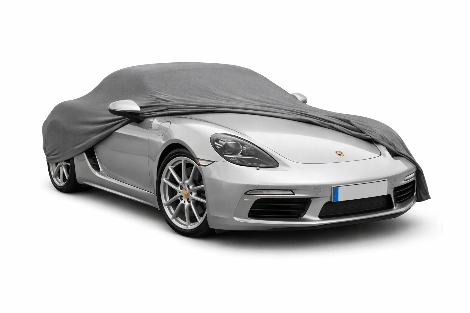 Ganzgarage Indoor Stretch Cover Carcover für Porsche 718 Boxster Grau