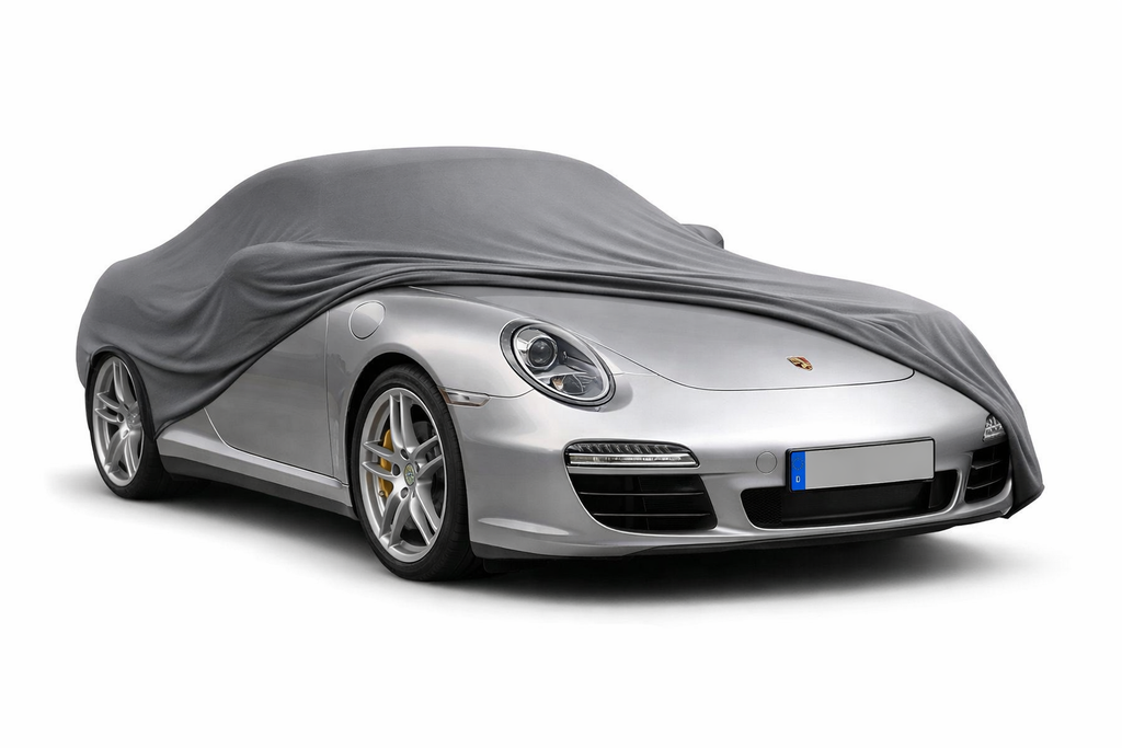 Ganzgarage Indoor Stretch Cover Carcover für Porsche 911 997 Grau