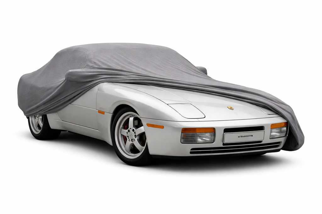Ganzgarage Indoor Stretch Cover Carcover für Porsche 944 Turbo Grau