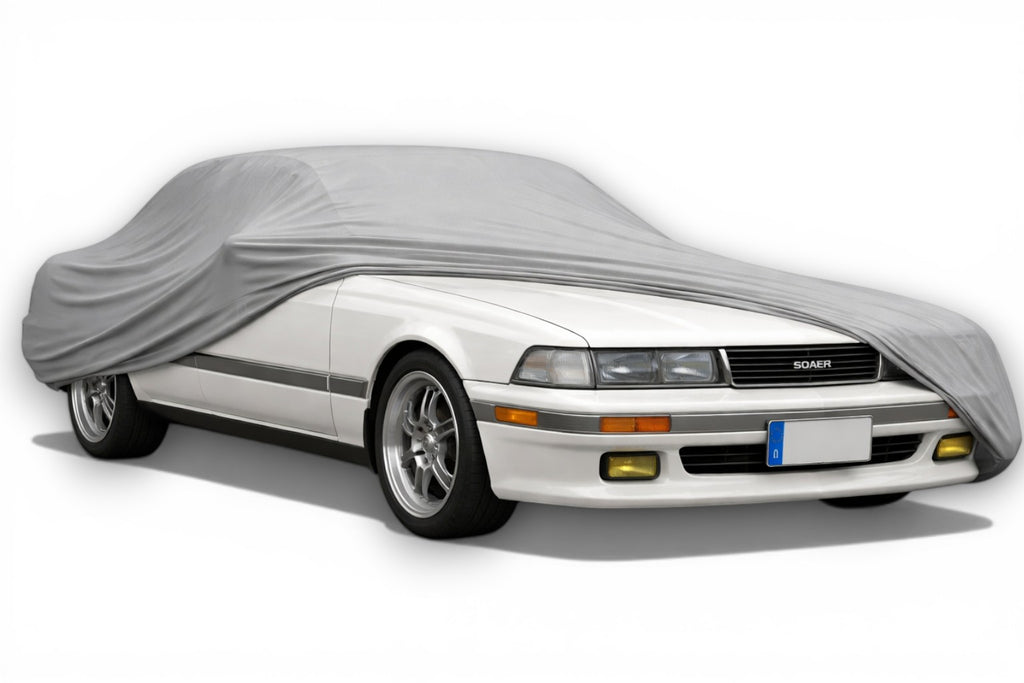 Ganzgarage Indoor Stretch Cover Carcover für Toyota Soarer Z20 Grau
