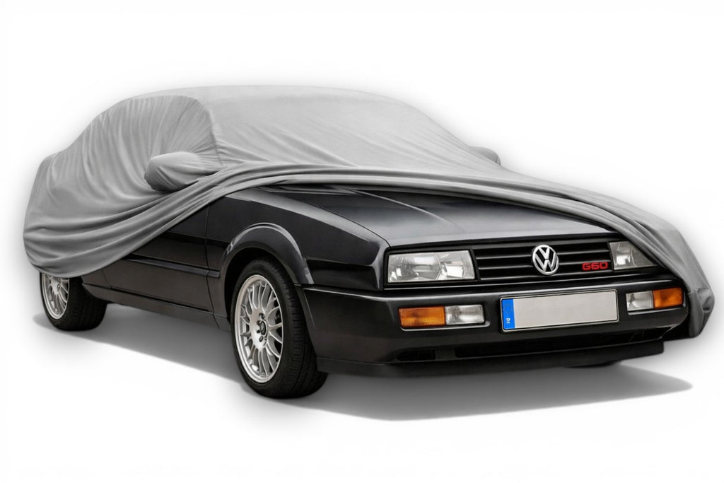 Ganzgarage Indoor Stretch Cover Carcover für VW Corrado G60 Grau