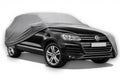 Ganzgarage Indoor Stretch Cover Carcover für VW Touareg I Grau