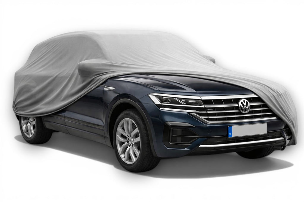 Ganzgarage Indoor Stretch Cover Carcover für VW Touareg III Grau