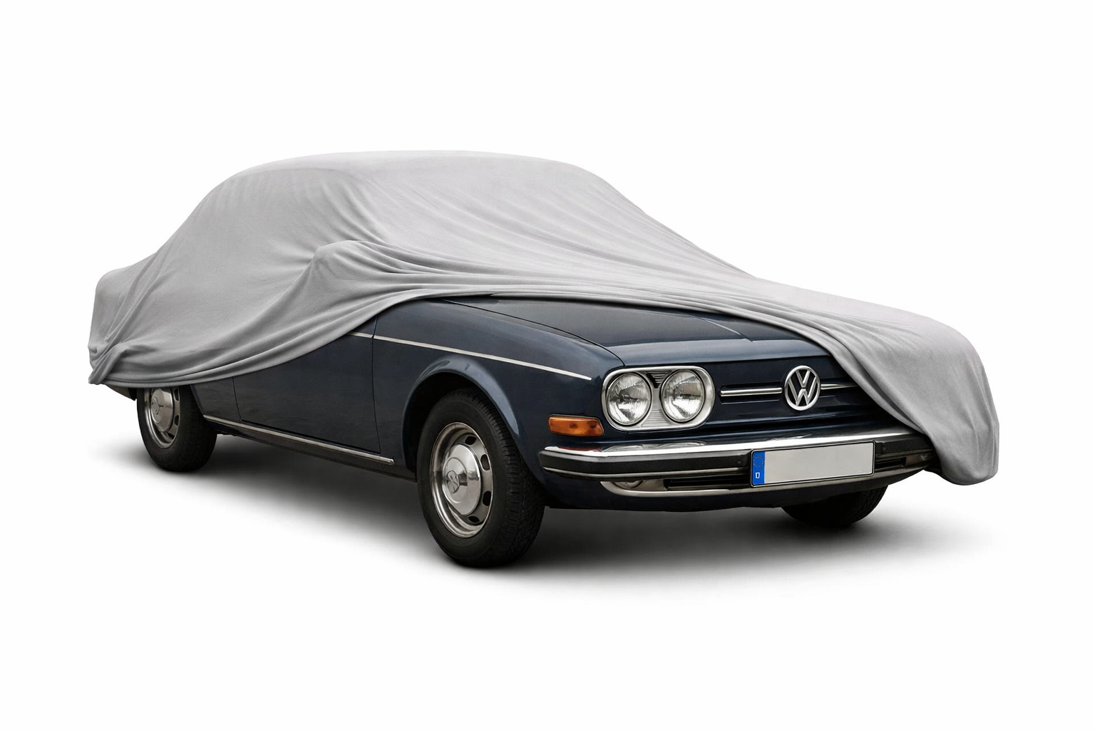 Ganzgarage Indoor Stretch Cover Carcover für VW Typ 4 (411) Grau